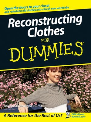 cover image of Reconstructing Clothes For Dummies